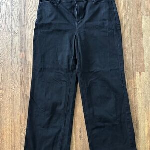Talbots Midnight Black Wide Leg Jeans